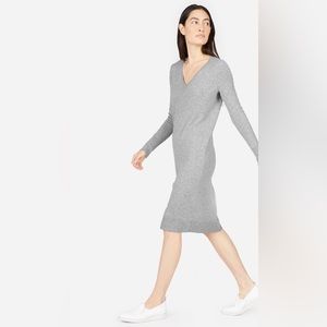 Everlane V Neck cashmere sweater dress